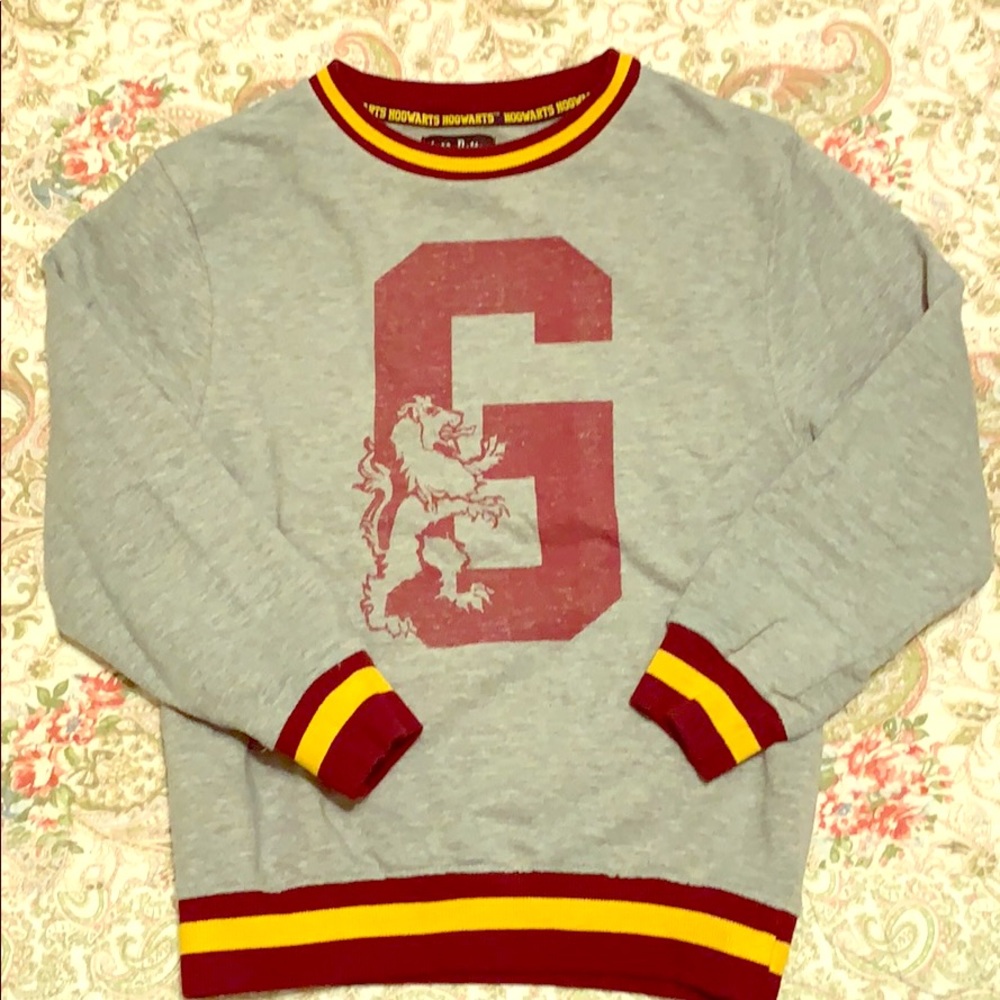 Kids Harry Potter Gryffindor sweatshirt.